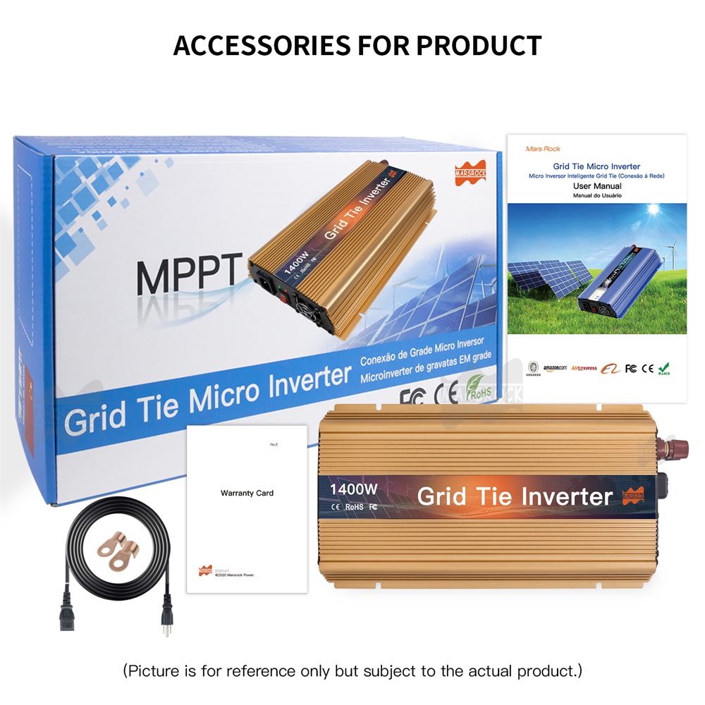 อินเวอร์เตอร์ไมโครโซลาร์แบบเชื - Micro Inverter 1400W Solar Grid Tie บทวิจารณ์และราคา