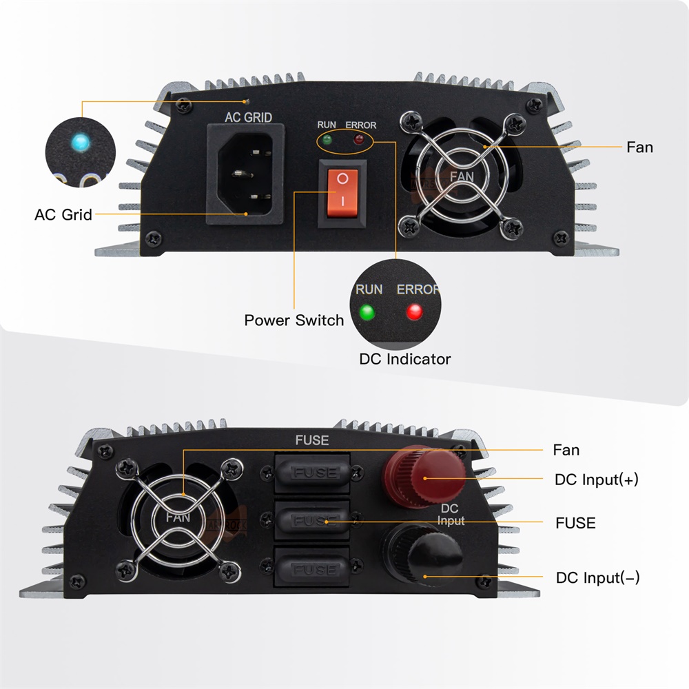 อินเวอร์เตอร์ไมโครโซลาร์ MPPT  - Micro Inverter 1400W Solar Grid Tie บทวิจารณ์และราคา