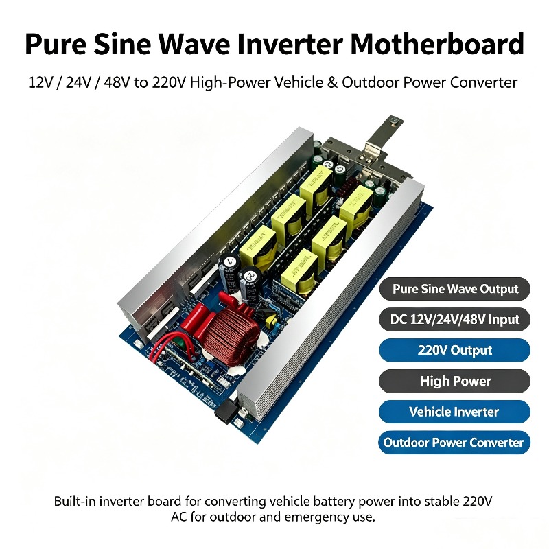 แผงวงจรหลักของอินเวอร์เตอร์ที่ - Pure Sine Wave Inverter Board 24V 48V บทวิจารณ์และราคา