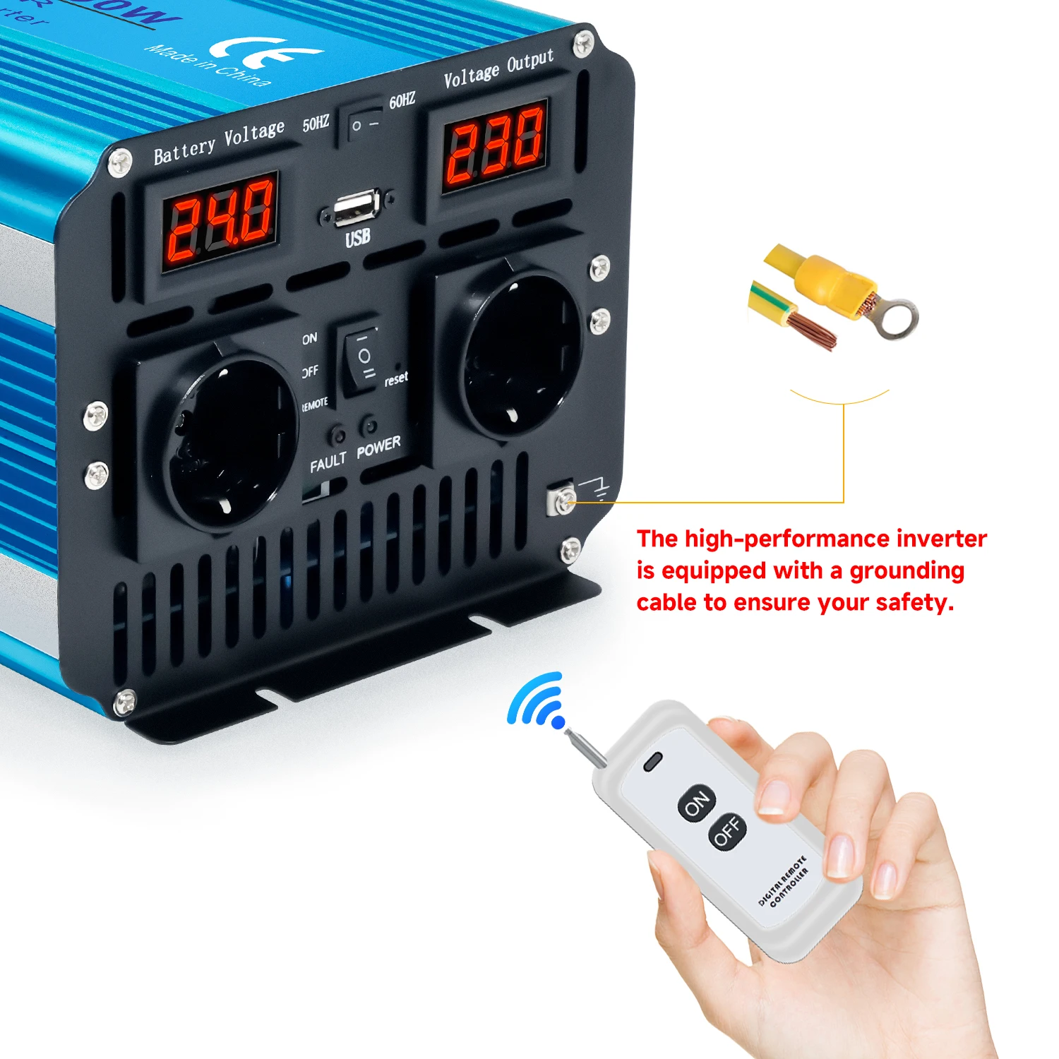 อินเวอร์เตอร์แปลงไฟ DC เป็น AC - Off Grid Solar Inverter 48V 6000W บทวิจารณ์และราคา
